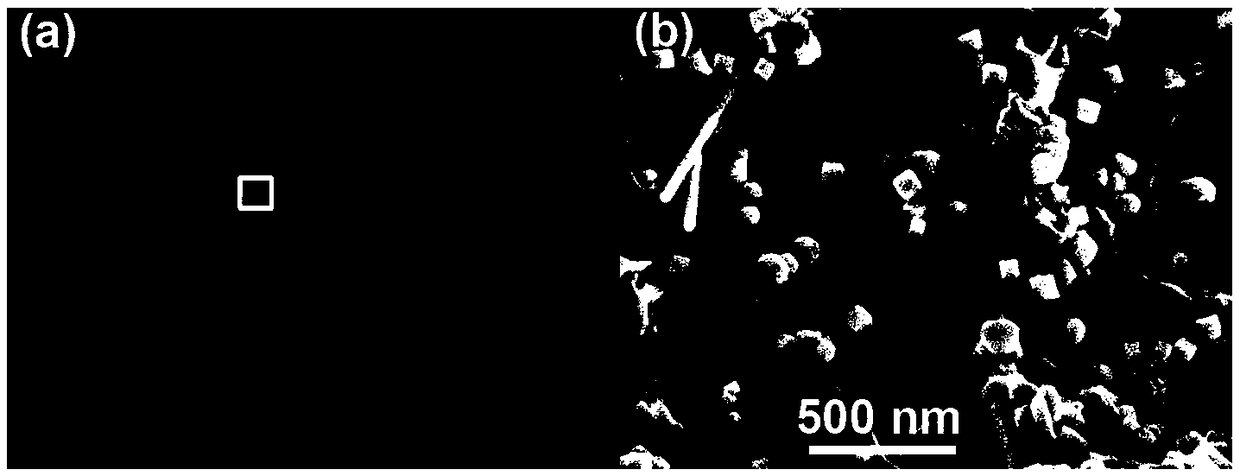 Porous graphene-silver nano-square composite material and its preparation method and application