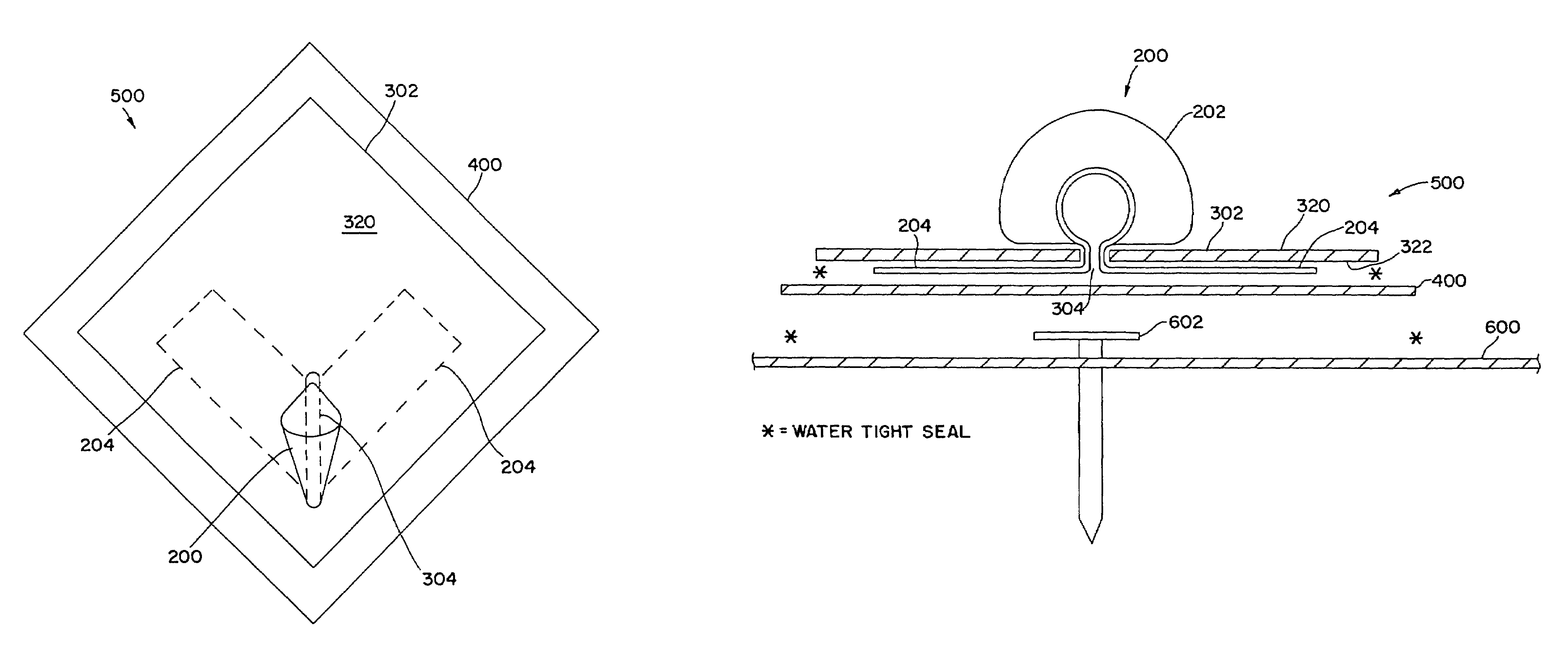 Method and apparatus for coupling structures to roofing