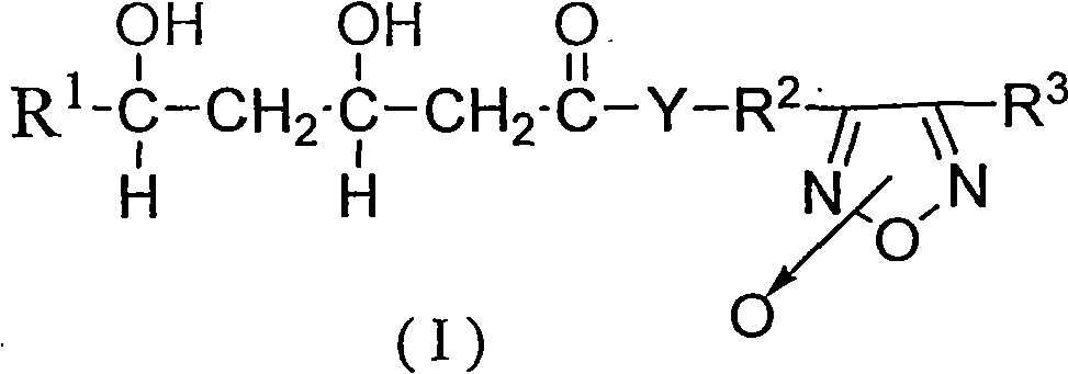 Statins antilipemic drugs furazan nitroxides derivates and preparation method thereof