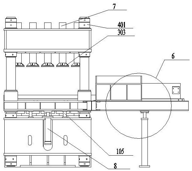 Sludge squeezer with distributed squeezing units