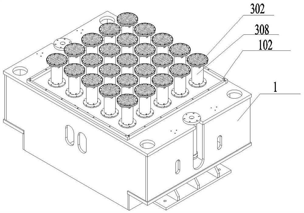 Sludge squeezer with distributed squeezing units