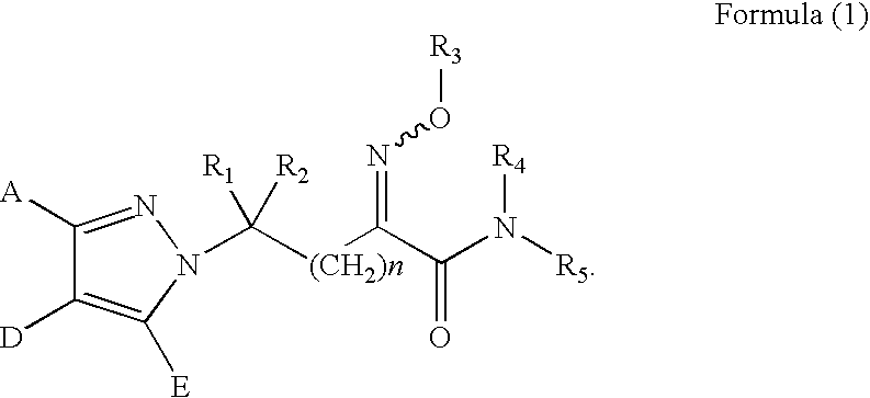 Substituted pyrazole derivatives, production process thereof, and herbicide compositions containing the derivatives