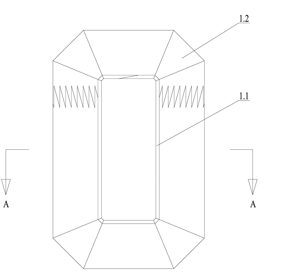 Three-phase three-dimensional fractured wound core