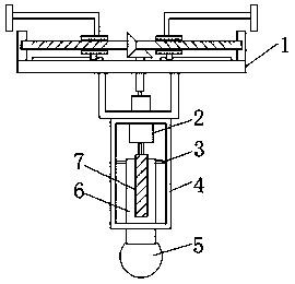 Vehicle-mounted lifting lamp being convenient to disassemble and assemble