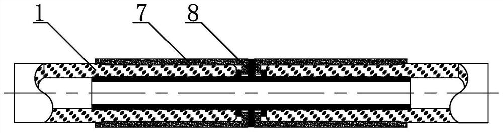 Non-welding connection construction method for PE natural gas pipes