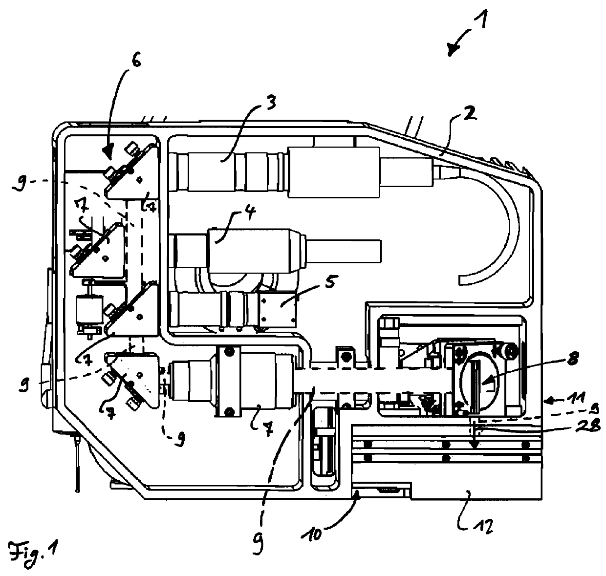 Laser machine, laser machine system