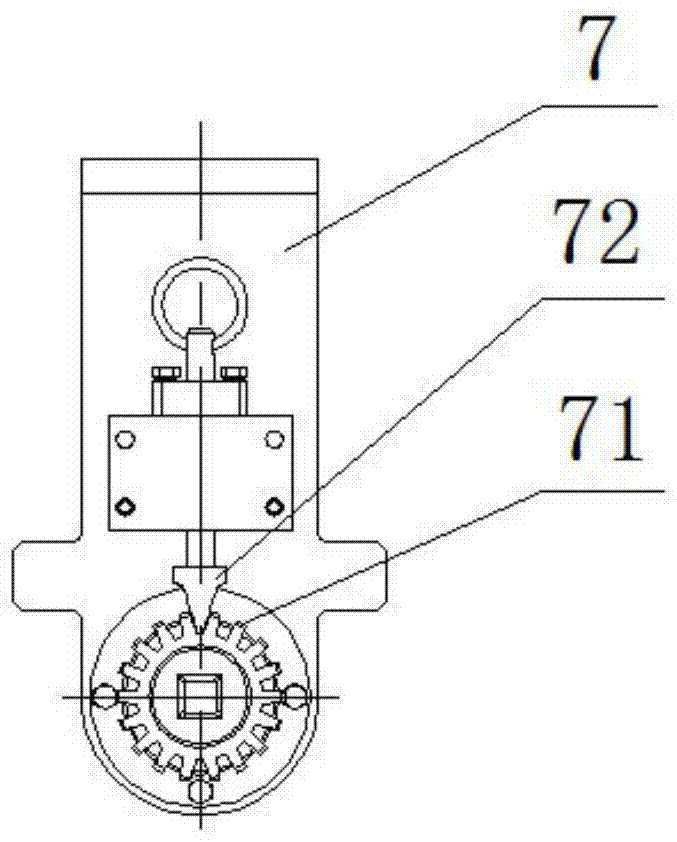 A labor-saving linkage positioning and locking structure