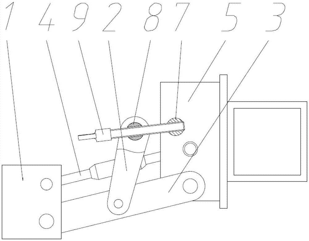 Hoe entering depth and entering angle continuous adjusting mechanism