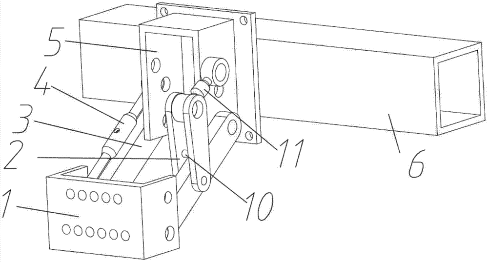 Hoe entering depth and entering angle continuous adjusting mechanism