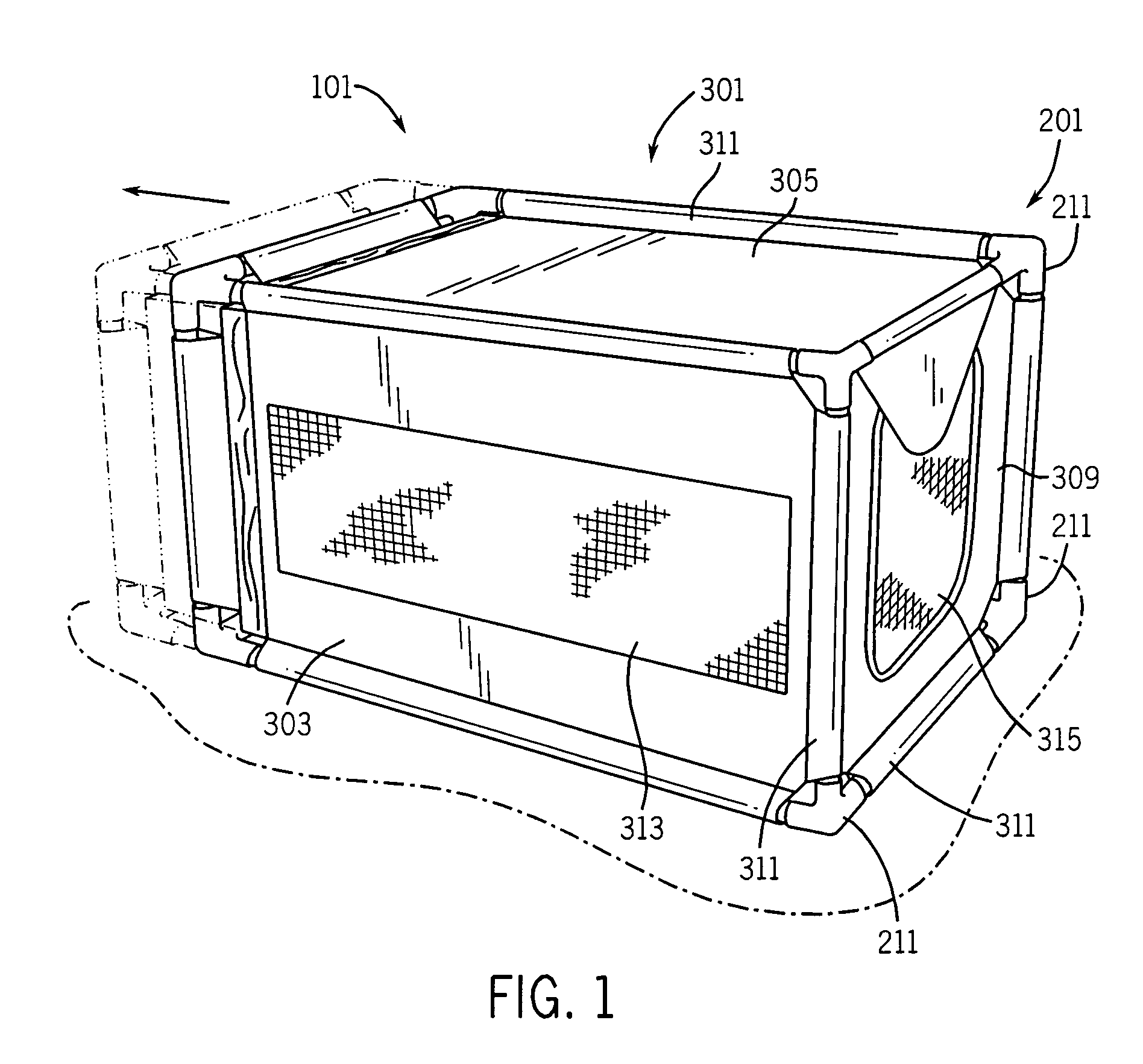 Expandable animal kennel