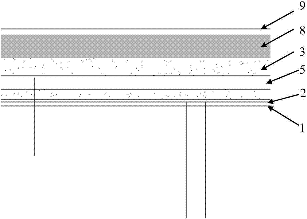 Foundation heating device and construction method for foundation heating combined vacuum prepressing of soft soil foundation by applying such device