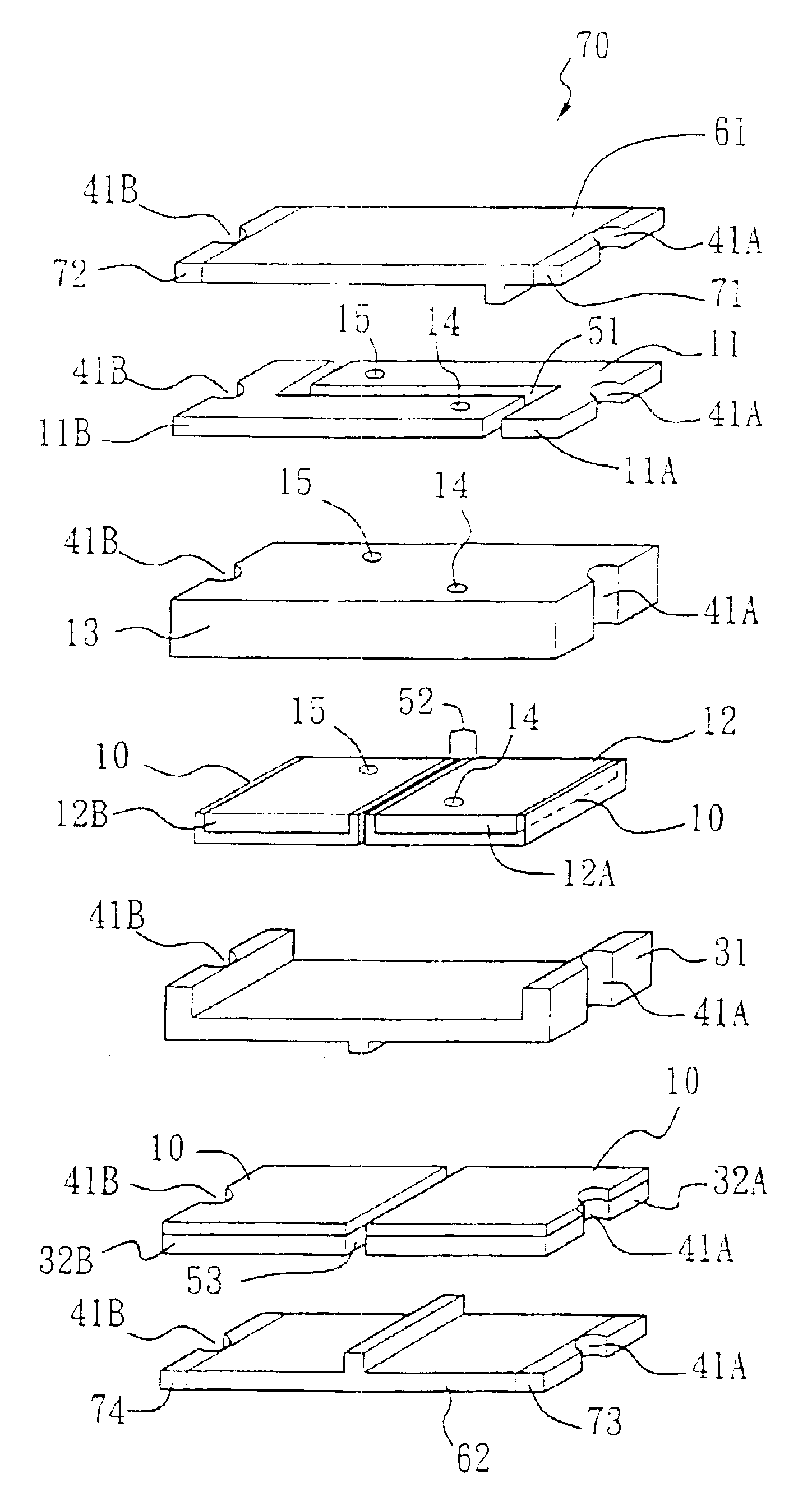 Surface mountable laminated thermistor device