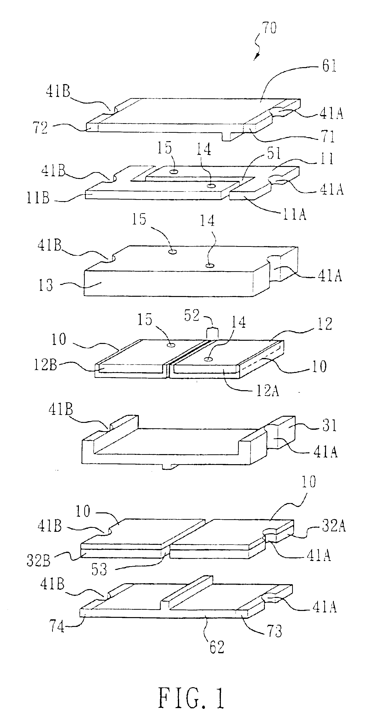 Surface mountable laminated thermistor device