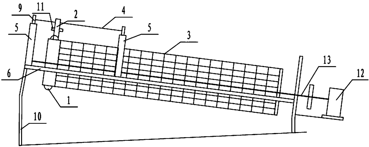 A sieve cylinder chain bounce vibrating device