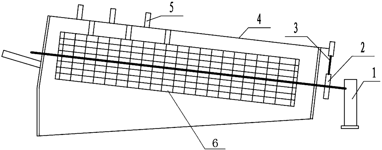 A sieve cylinder chain bounce vibrating device