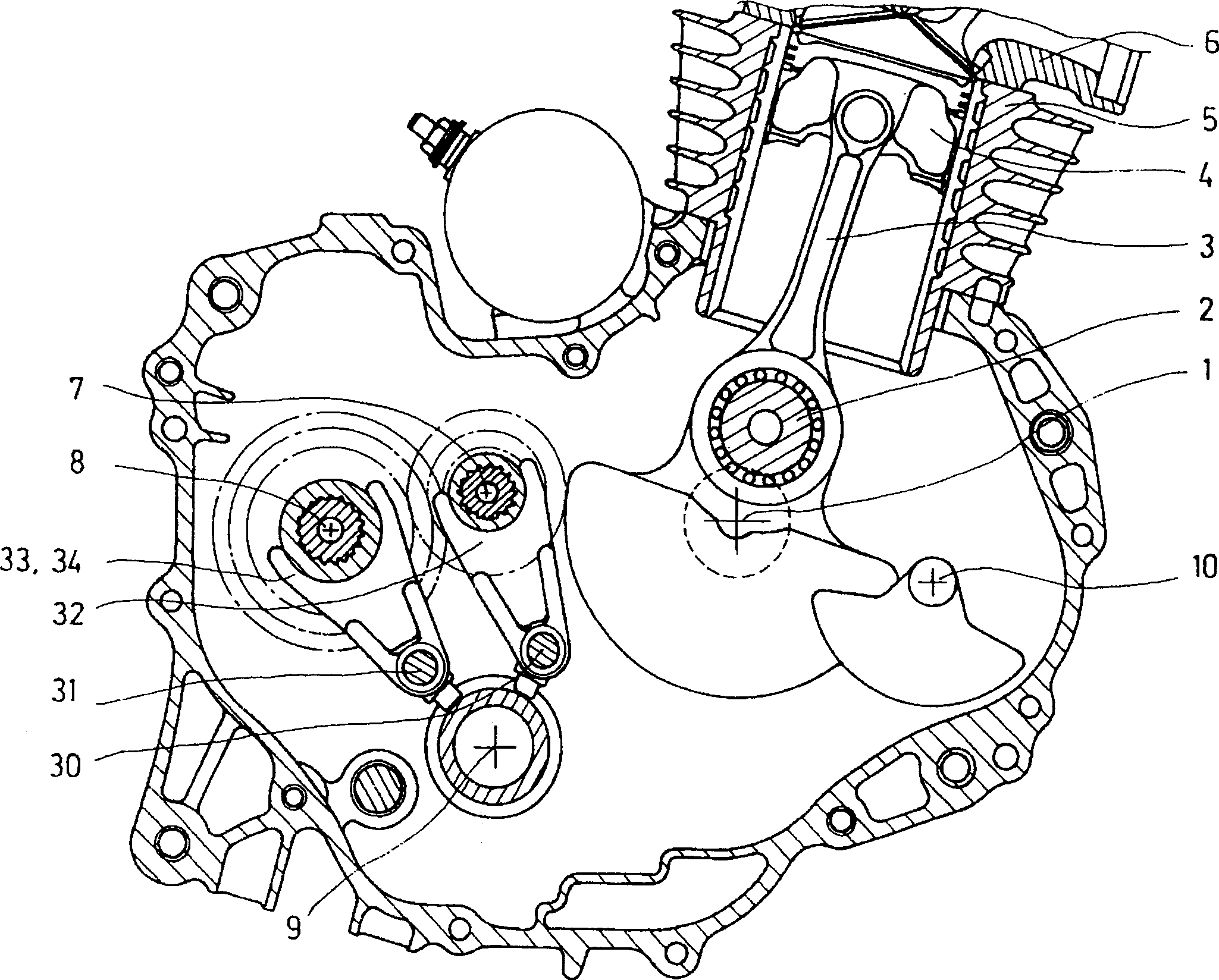 Variable speed device for internal conbustion engine