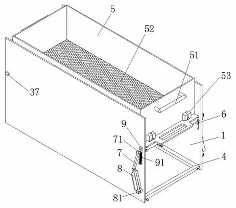 Soil cultivation frame convenient to screen and combine