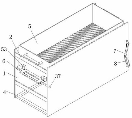 Soil cultivation frame convenient to screen and combine