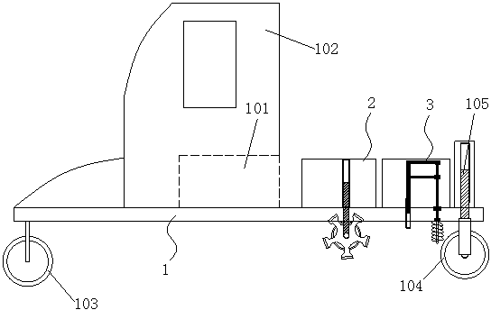 Mountain land ditch excavator