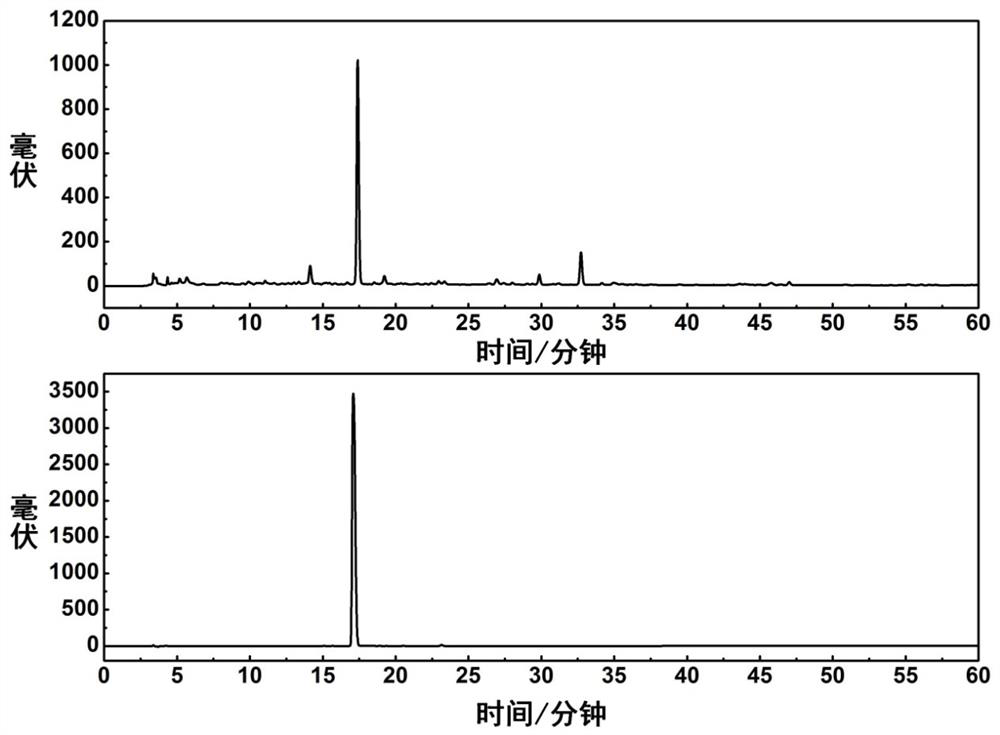 A method for the separation and preparation of petrogin chemical reference substance in black saxifrage