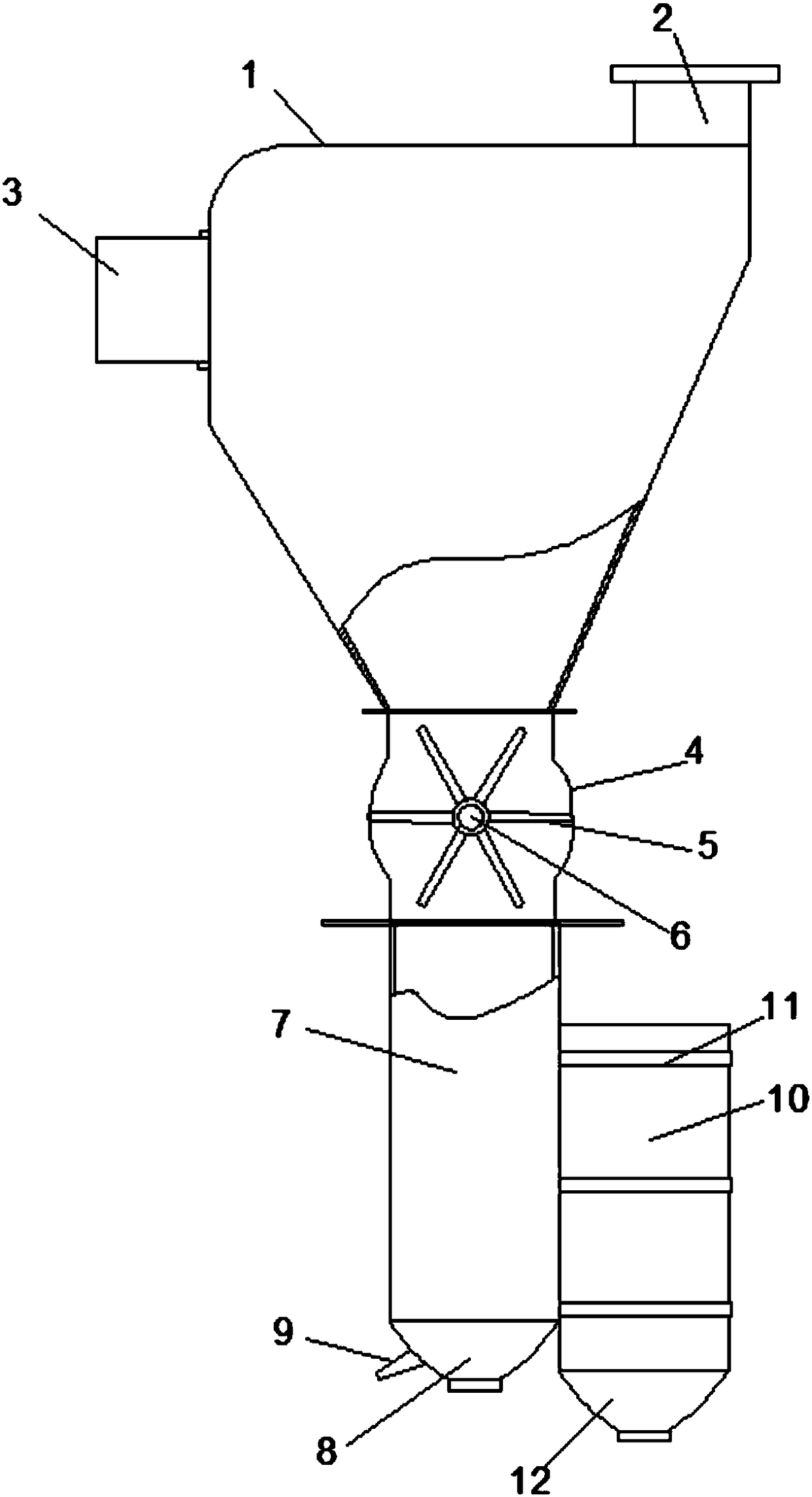 Feed grading screening device