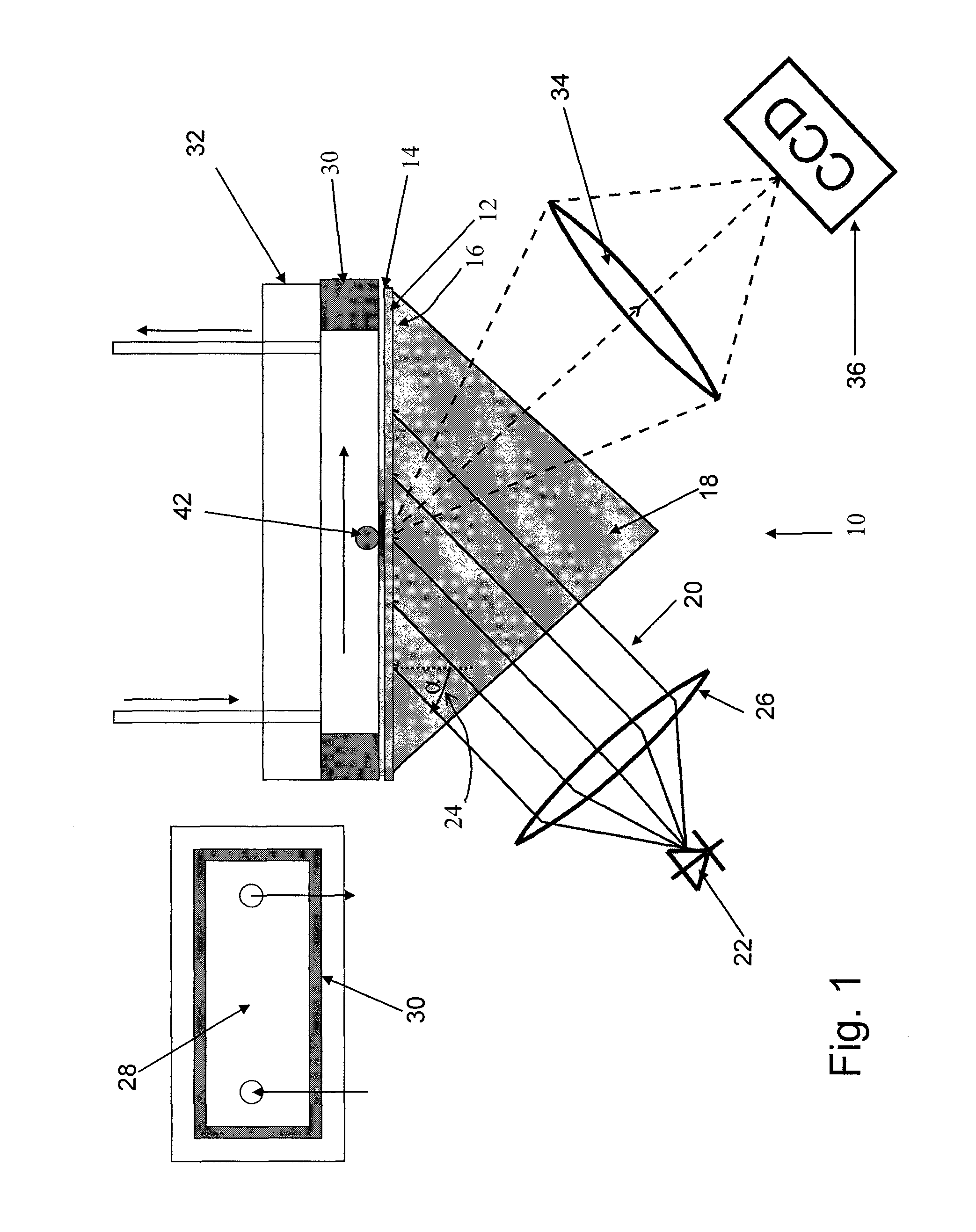 Method for high-resolution detection of nanoparticles on two-dimensional detector surfaces