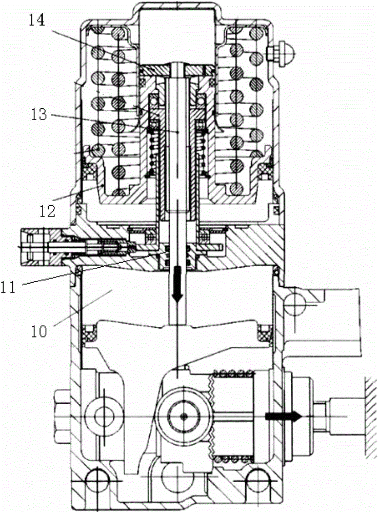 Low-emission narrow-track diesel locomotive used for tunnels