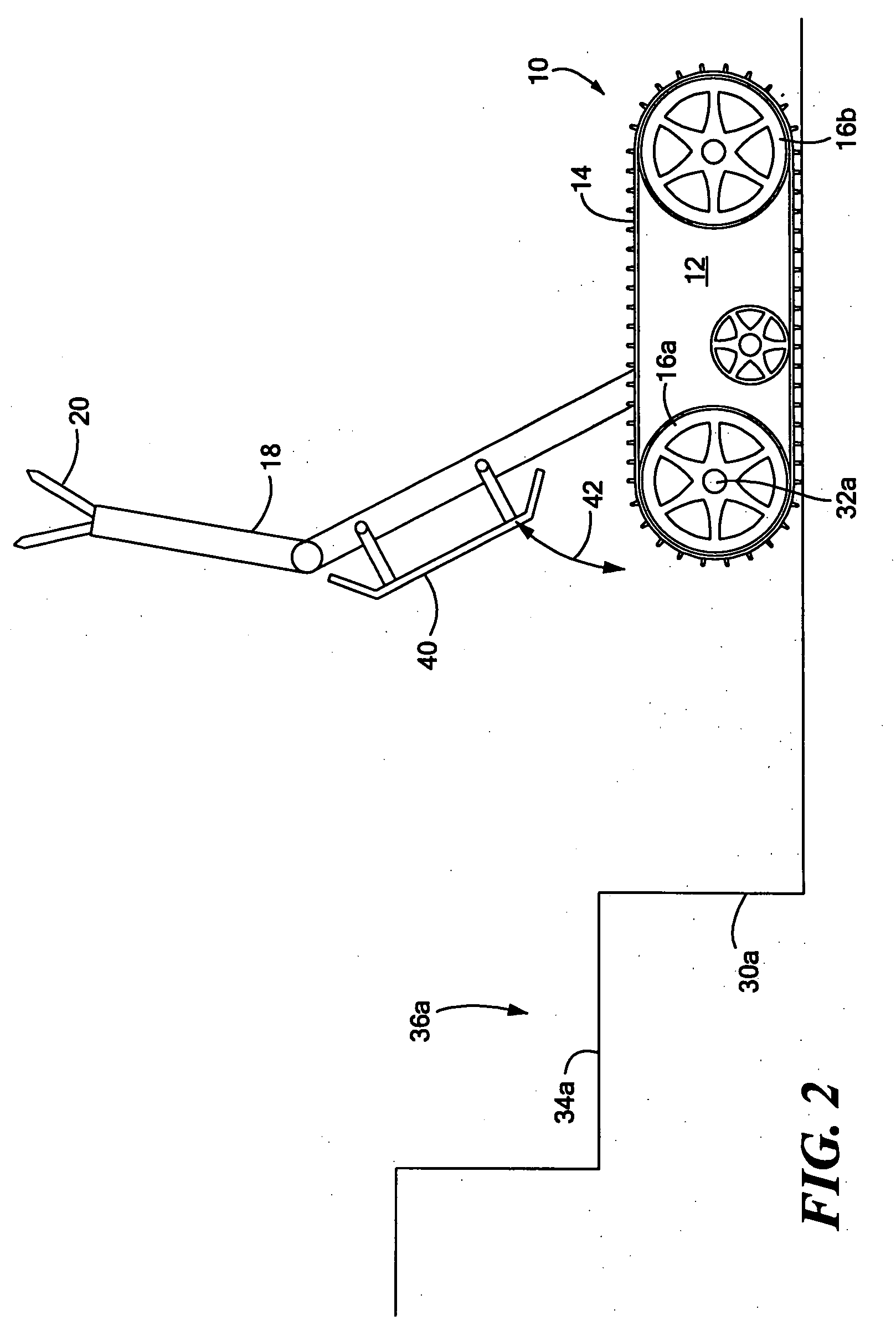 Stair assist robot mechanism and method