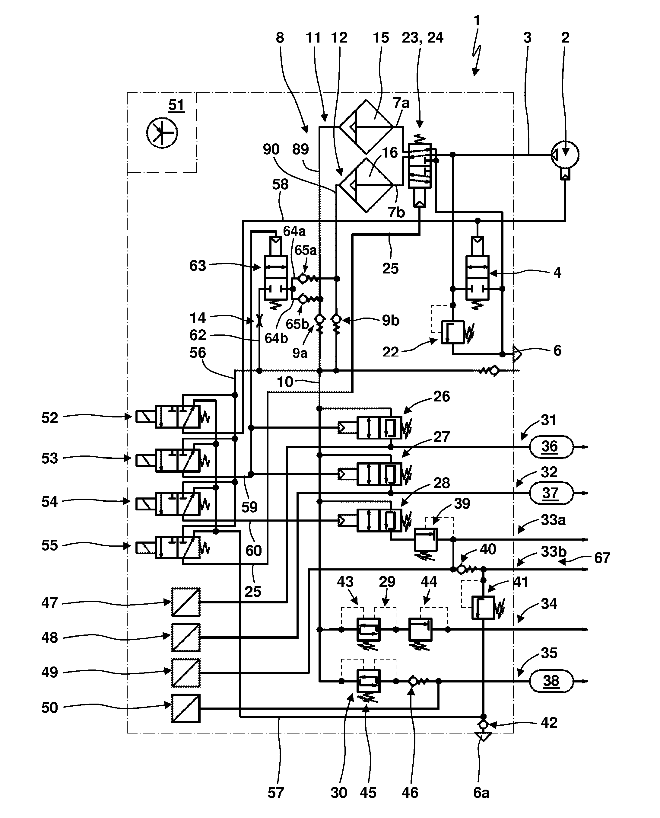 Air Processing Device with Two Air Dryer Cartridges