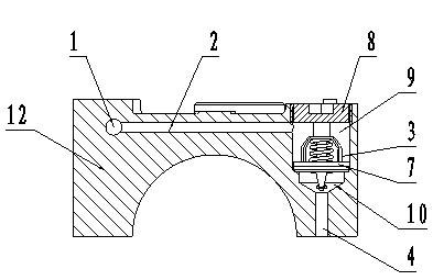 Engine piston cooling device