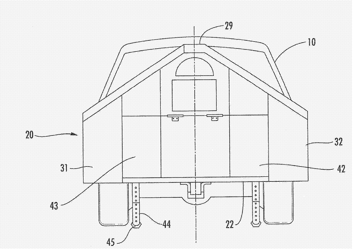 Mini-Camper Attachable to Vehicle Hitch Receiver