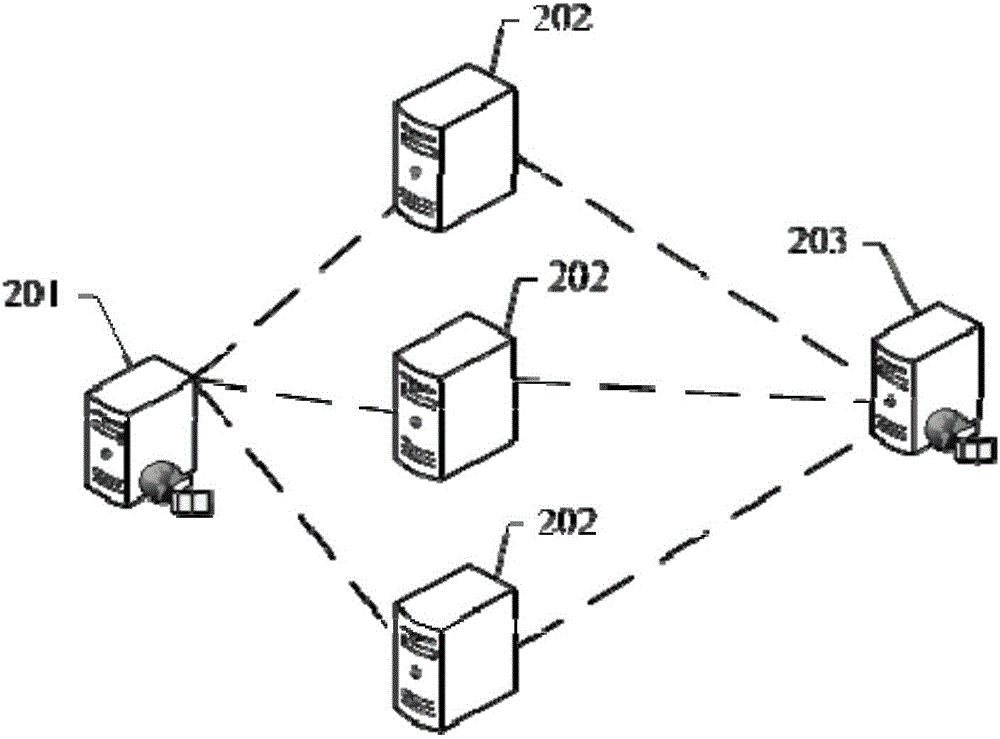 A caching server, an updating server and a data updating method