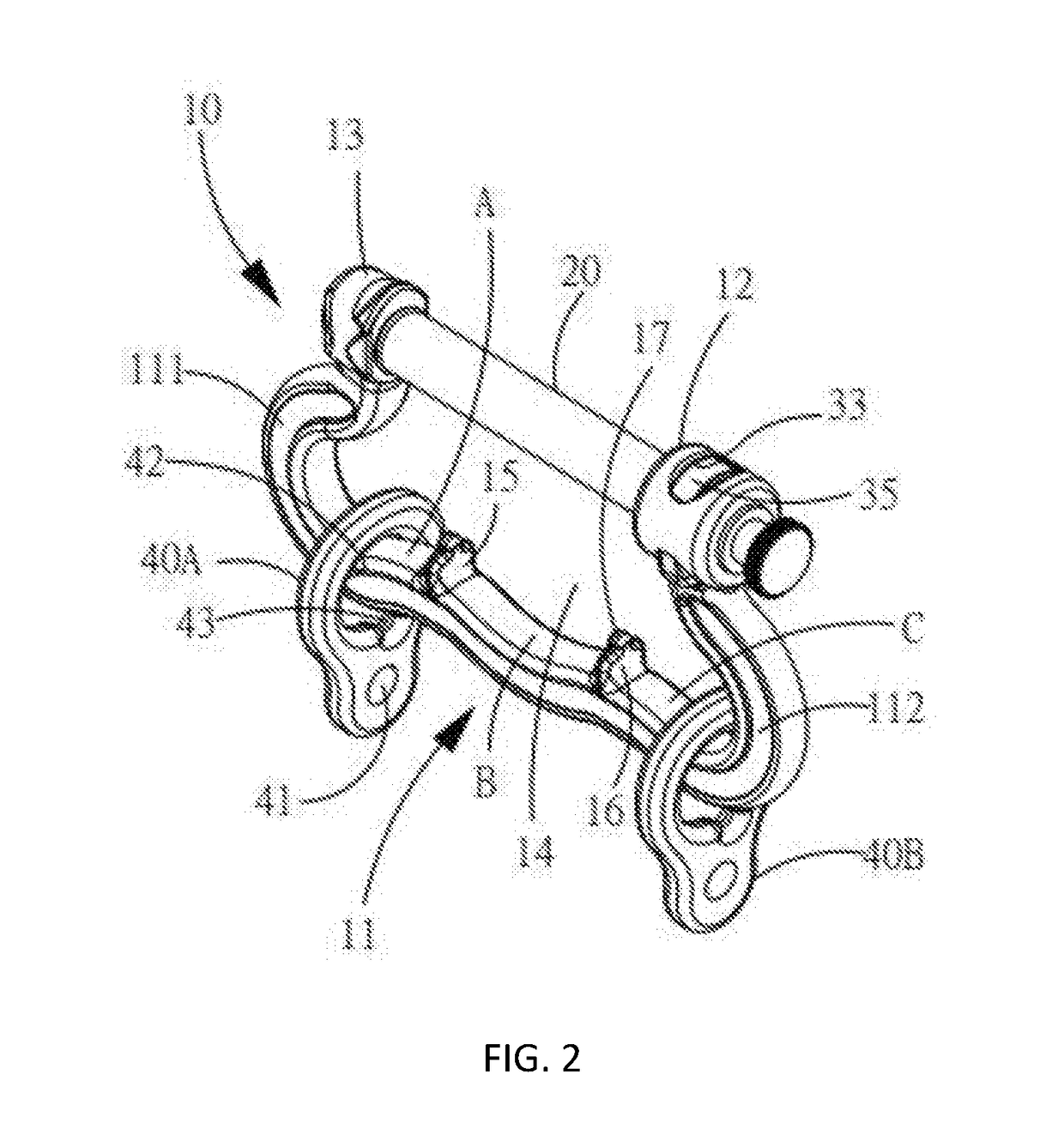 Partitioned Anti-Falling Connecting Device