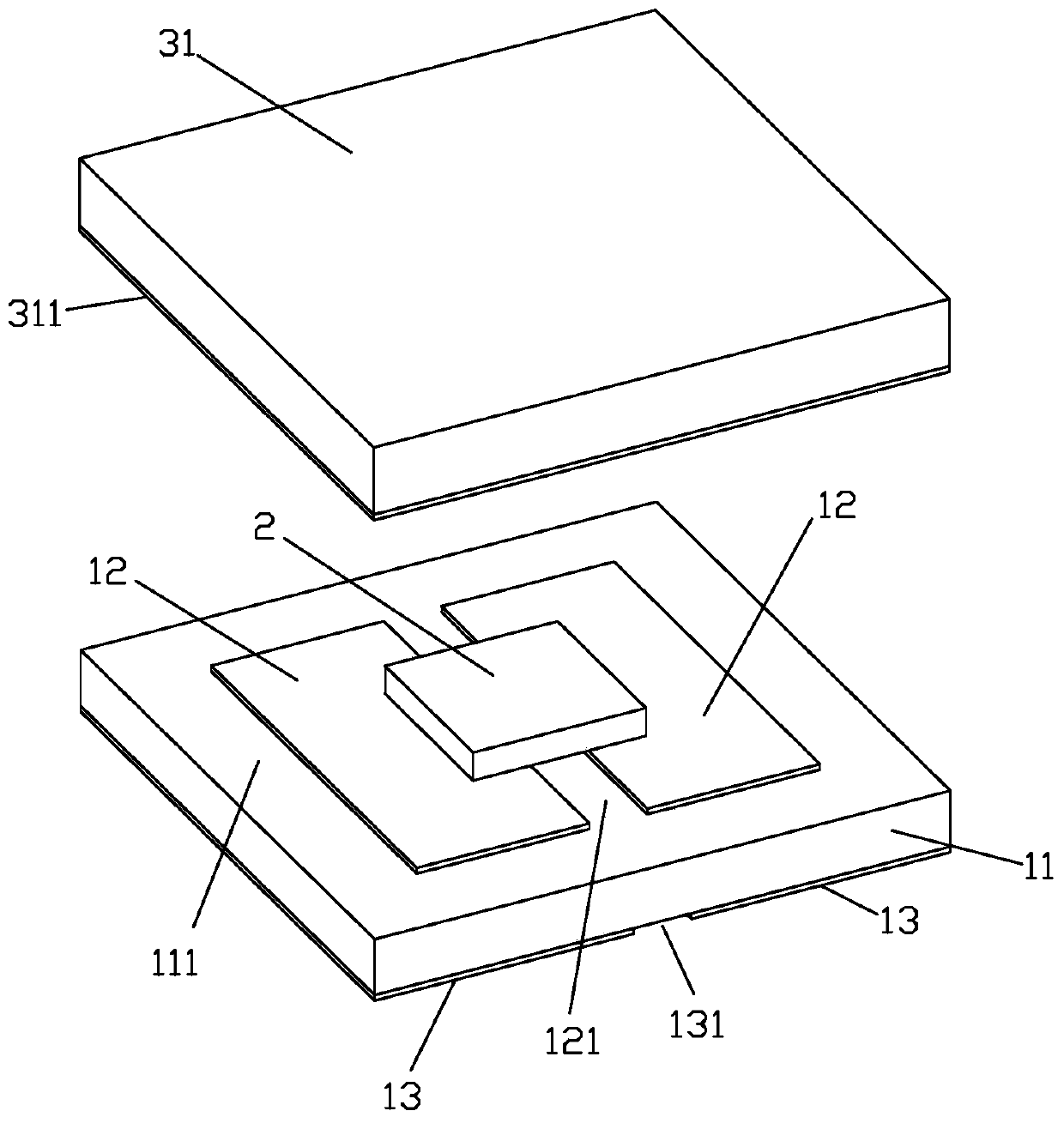 Ultraviolet LED packaging structure