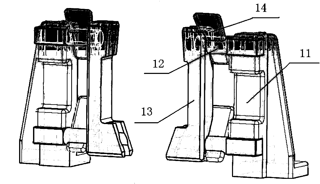 Tool capable of controlling heat treatment distortion of high pressure turbine static case