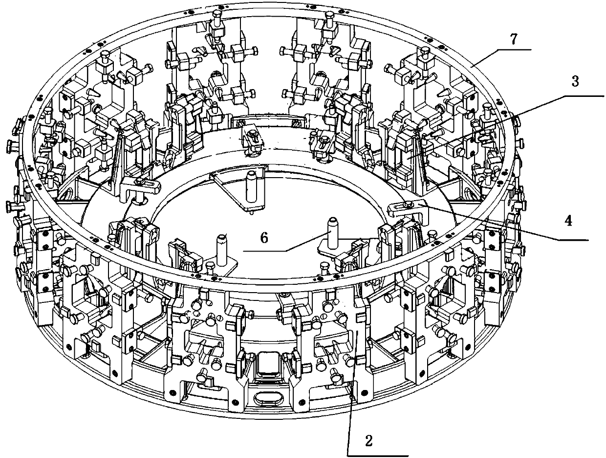 Tool capable of controlling heat treatment distortion of high pressure turbine static case