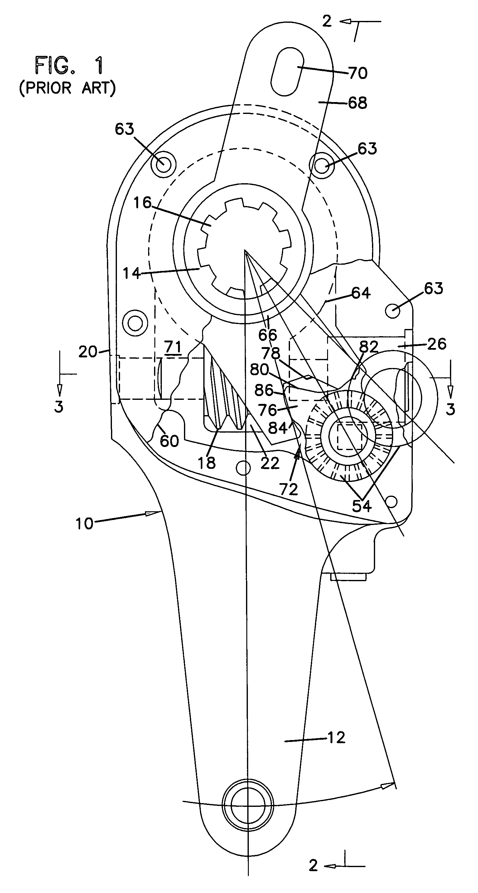 Automatic slack adjuster assembly for vehicle braking system