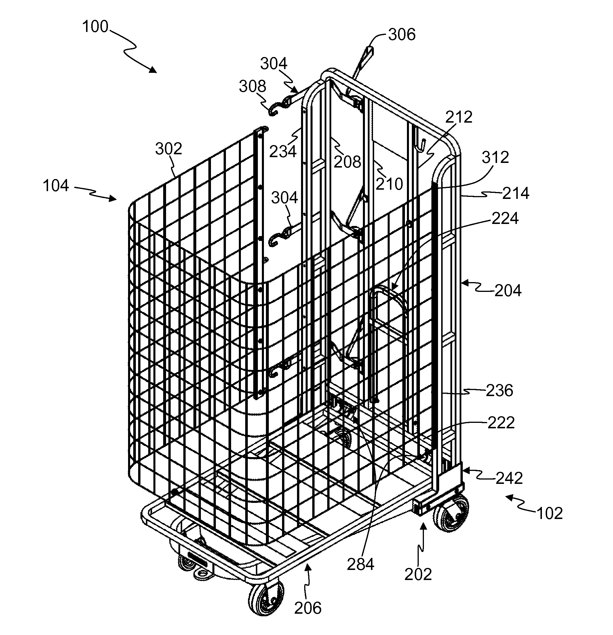 Material handling cart and method of assembling the same