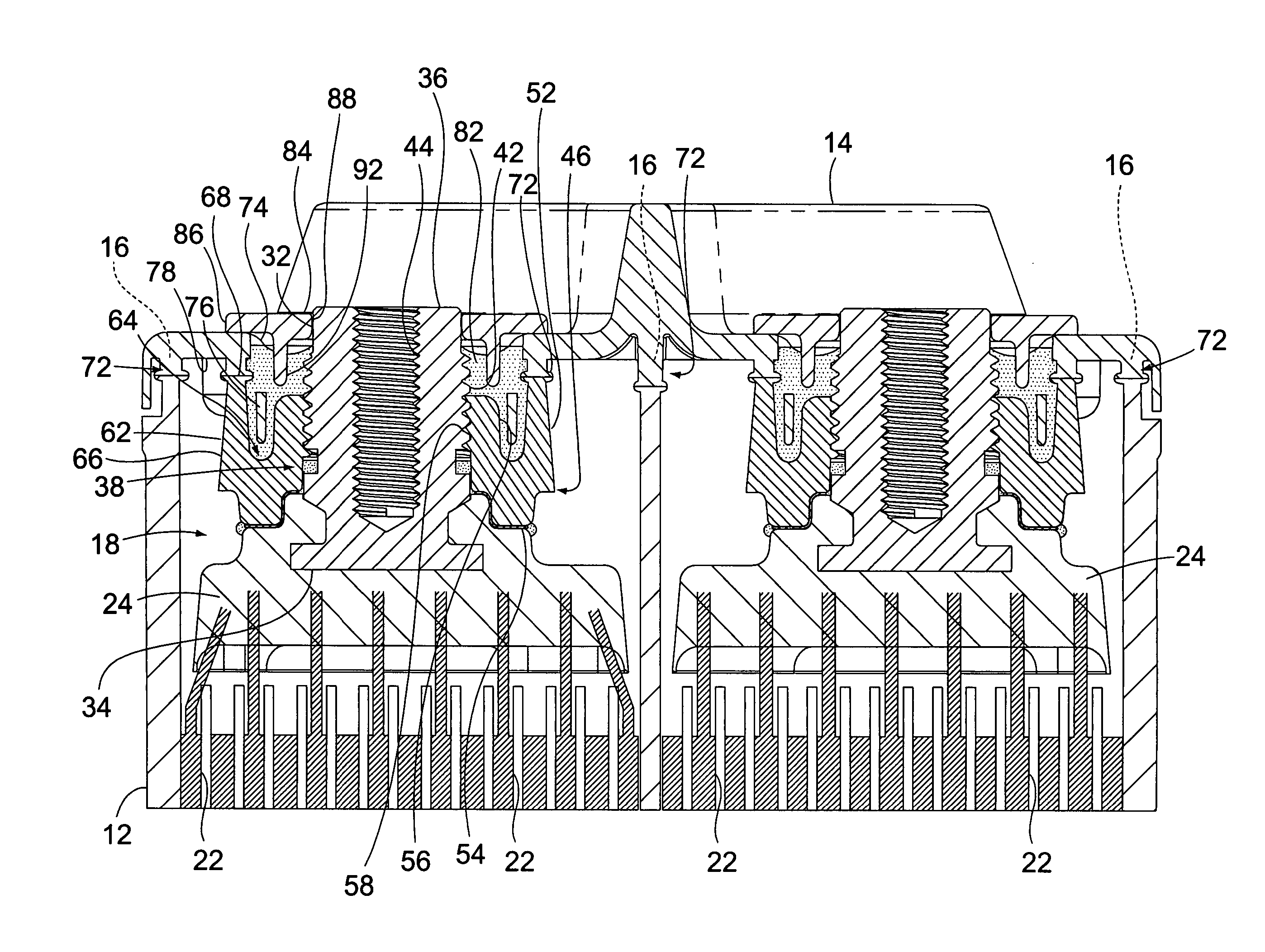 Battery and battery terminal structure and method of manufacture