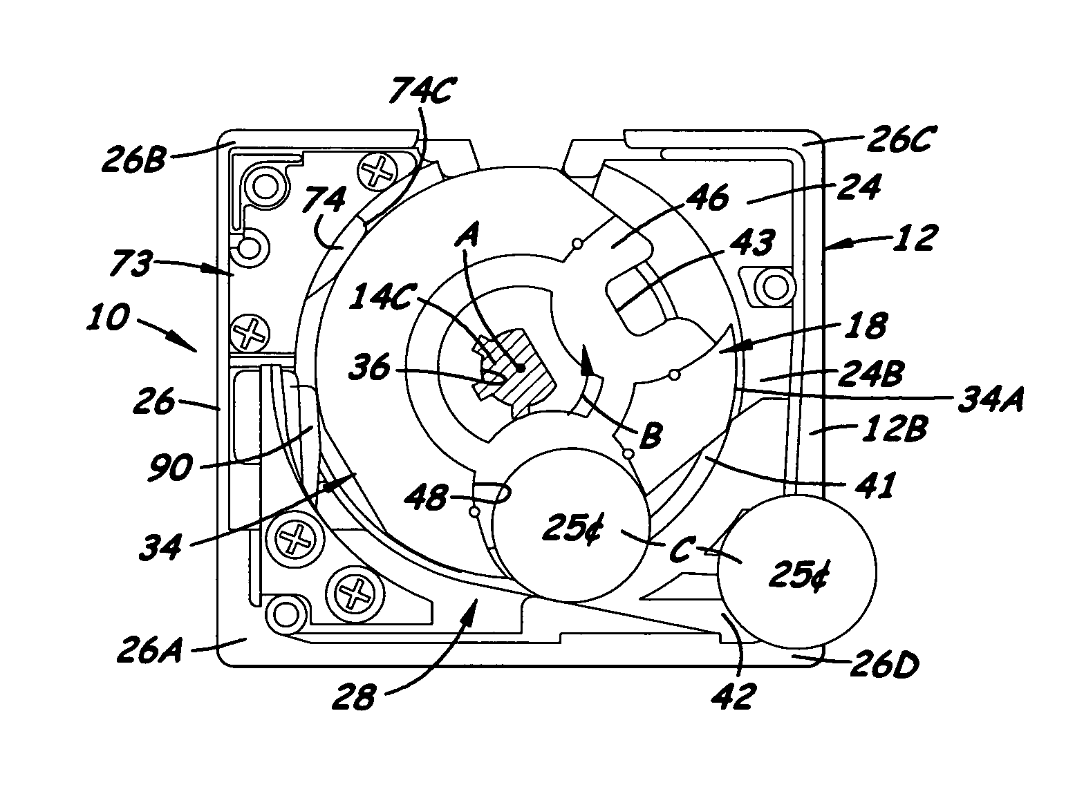 Multi-coin operated actuation mechanism