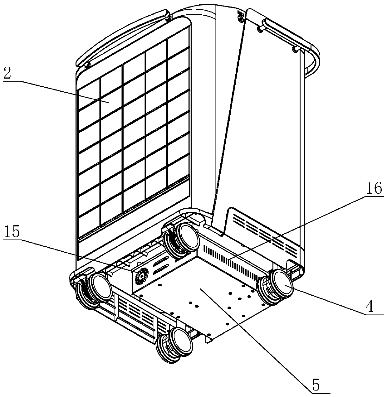 Expandable dressing change vehicle