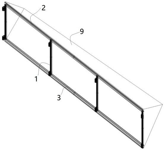 Unit type aluminum plate curtain wall system capable of adapting to any shape and construction technology of unit type aluminum plate curtain wall system