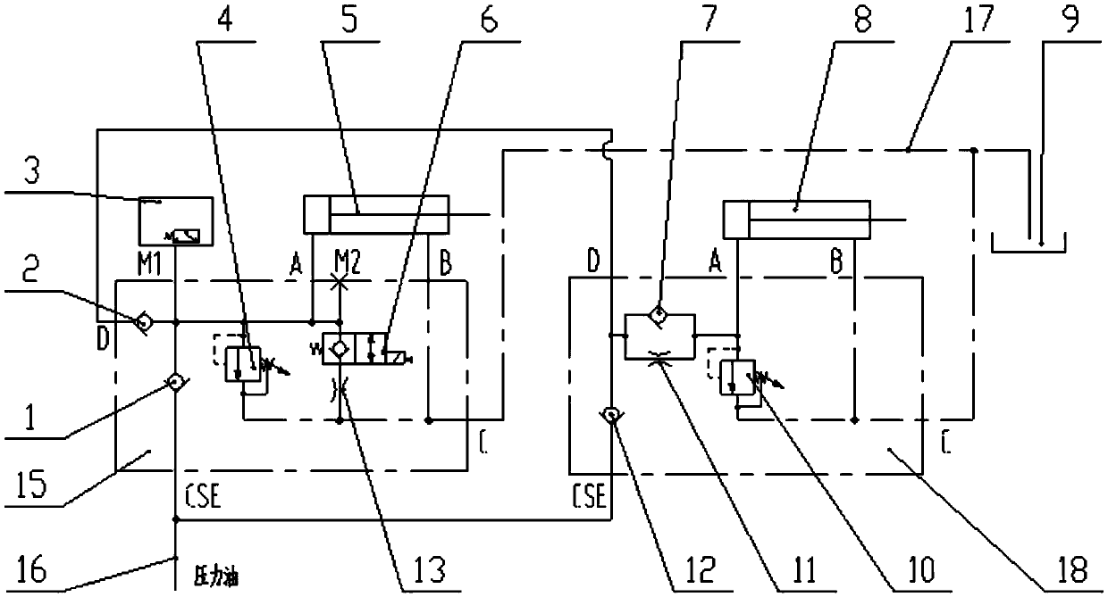 Hydraulic system for lifting and lowering action of a scissor-type aerial work vehicle platform