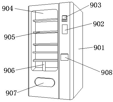 Bus shelter with raincoat selling device