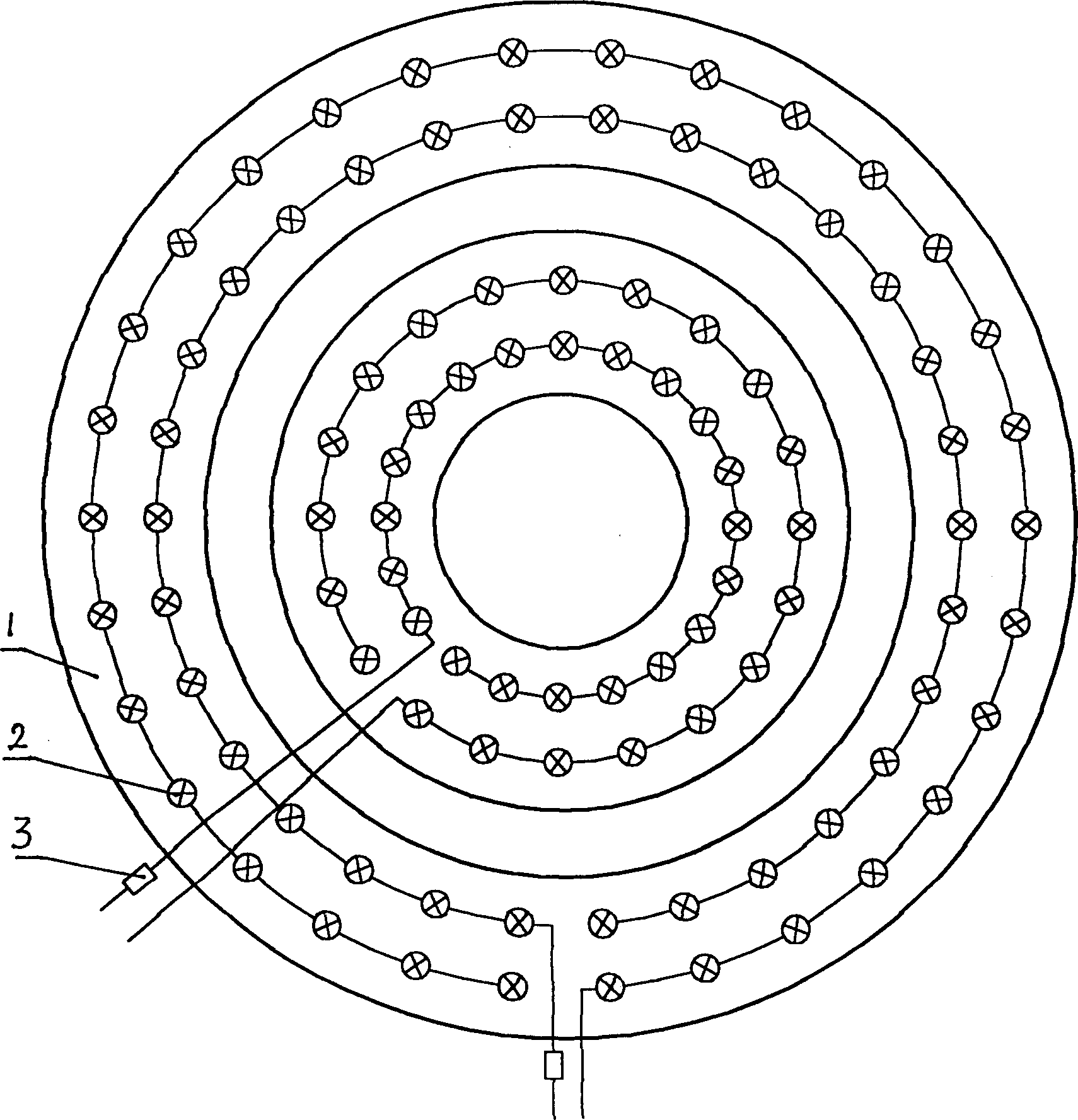 Process for producing integrated energy saving neon lamp