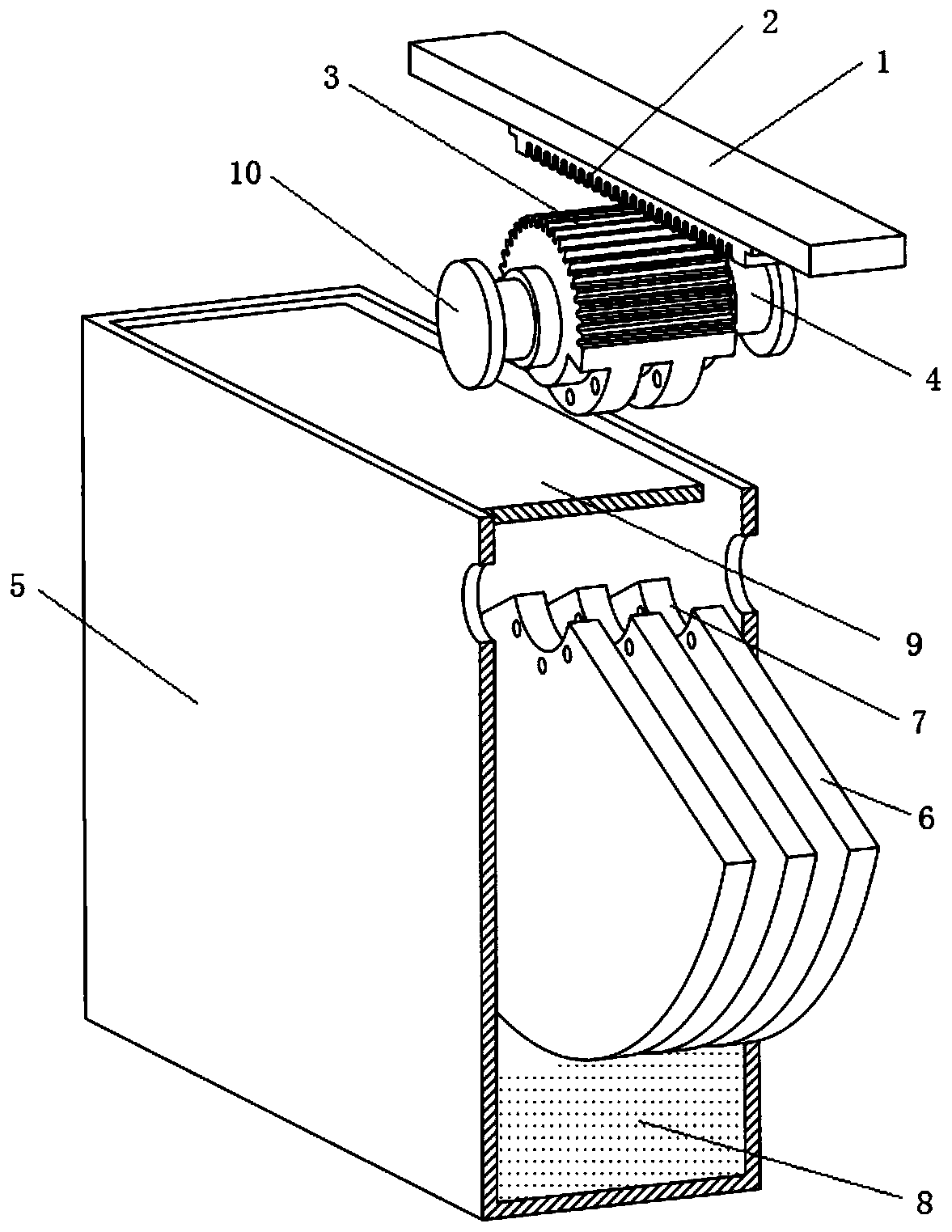 Speed amplification type viscous damping wall