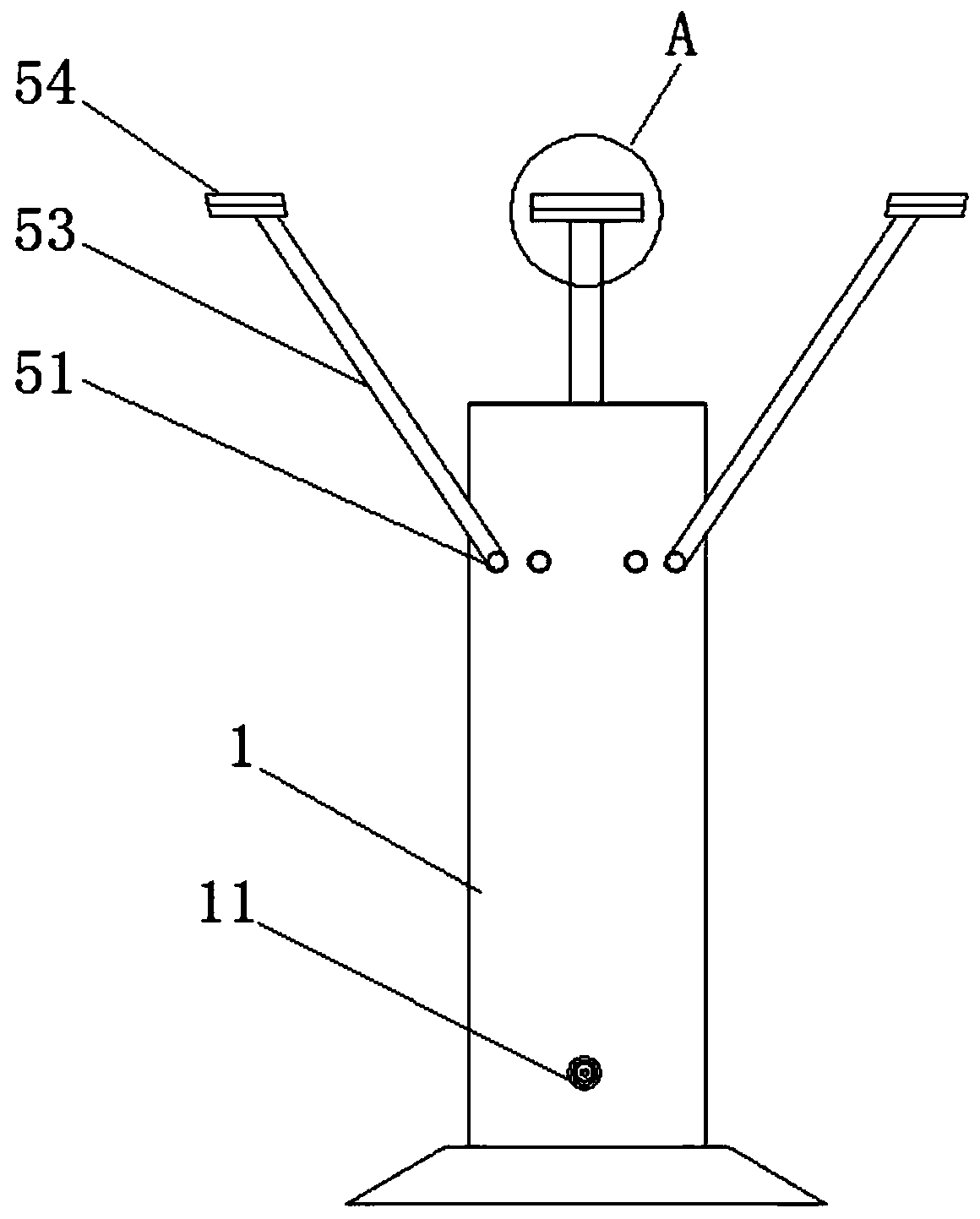 Elevator maintenance bottom pit supporting device