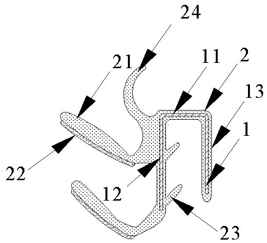 Outside sealing strip of automobile window and manufacturing method thereof