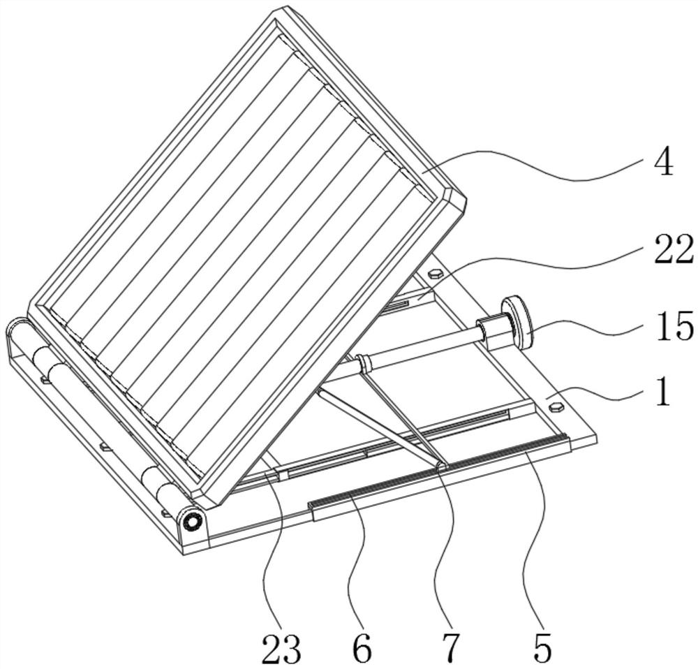 Assembly structure for photovoltaic support for roof erection