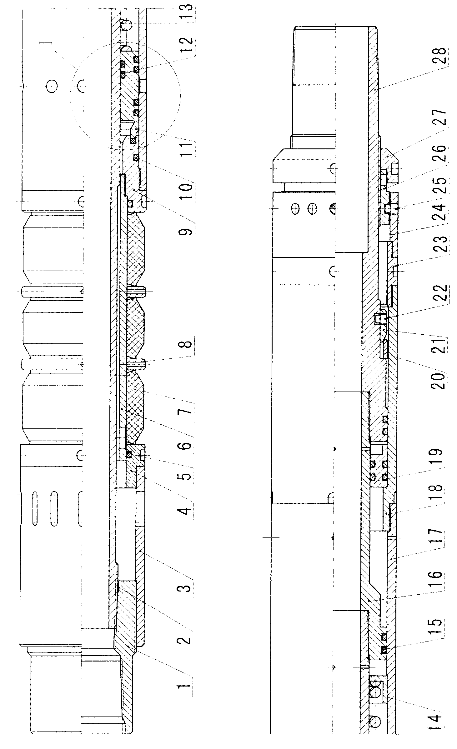 High-pressure water injection packer